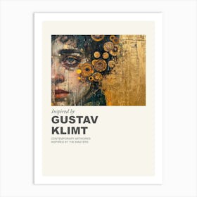 Museum Poster Inspired By Gustav Klimt 2 Art Print