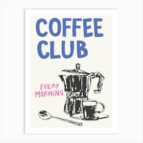 Coffee Club Art Print