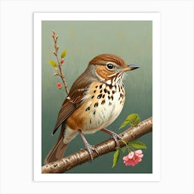 Bird On A Branch 7 Art Print