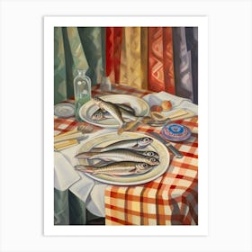 Smelt Still Life Painting Art Print