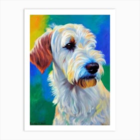 Irish Terrier Fauvist Style Dog Art Print