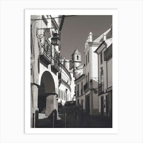 The streets of Evora - Portugal Art Print