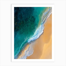 Aerial View Of A Beach 86 Art Print