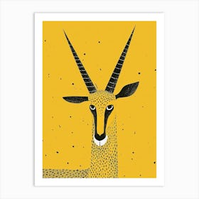 Yellow Antelope 3 Art Print