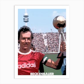 Beckenbauer, Shirt, Munich, Print, Wall Art, Wall Print, Football, Soccer, Franz, Art Print