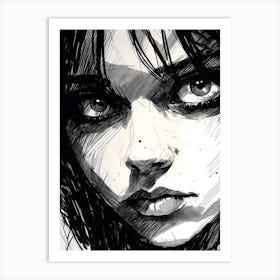 Portrait Of A Girl Art Print