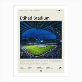 Manchester City - Etihad Stadium Art Print