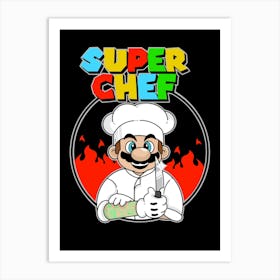 Super Chef Art Print