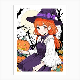 Halloween Witch 14 Art Print