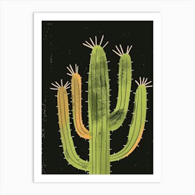 Barrel Cactus Minimalist 2 Art Print