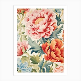 Floral Wallpaper 79 Art Print