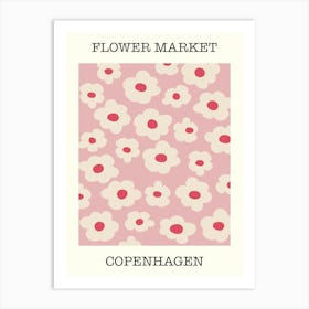 Flower Market Copenhagen  Art Print