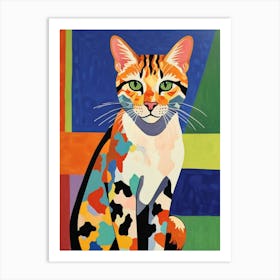 Colorful Cat 1 Art Print