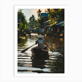 Mekong River In Vietnam Art Print