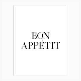 Bon Appetit (White tone) Art Print