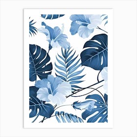 Seamless Tropical Pattern Art Print