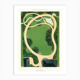 Plan Of The Park Art Print