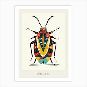 Colourful Insect Illustration Boxelder Bug 5 Poster Art Print