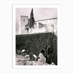 Castle of Melfi, Basilicata, Italy | Black and White Photography Art Print