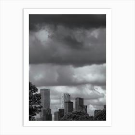 Black And White Cityscape Art Print