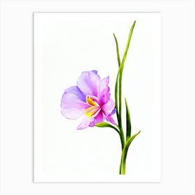 Freesia Watercolour Flower Art Print