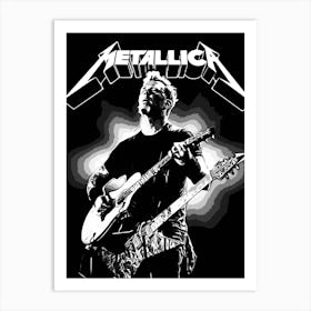 James Hetfield Metallichead band music 3 Art Print