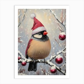 Christmas Cardinal Art Print