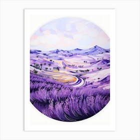 Lavender Fields 3 Art Print