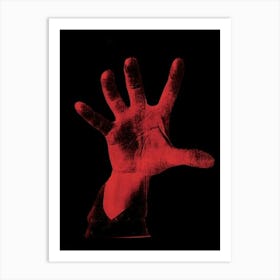 Red Hand Art Print