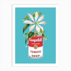 Campbells And Flowers Art Print