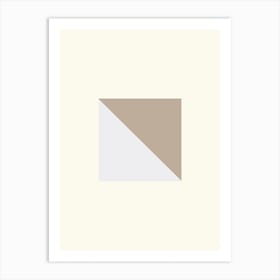 Pyramid in the sand Art Print
