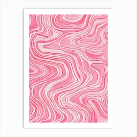 Pink Marble Art Print