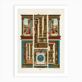 Renaissance Pattern, Albert Racine 9 Art Print