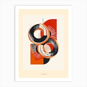 Bagels Art Deco Poster Art Print