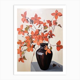 Bouquet Of Virginia Creeper Flowers, Autumn Fall Florals Painting 1 Art Print