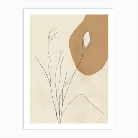 Abstract Flower Painting 1 Art Print