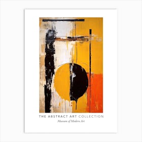 Orange Tones Abstract Painting 3 Exhibition Poster Art Print