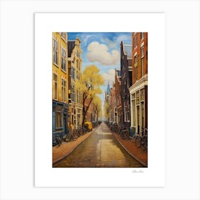 Amsterdam. Holland. beauty City . Colorful buildings. Simplicity of life. Stone paved roads.18 Art Print