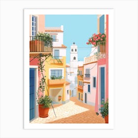 Faro Portugal 2 Illustration Art Print