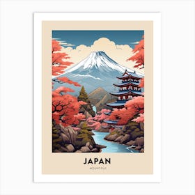 Mount Fuji Japan 1 Vintage Hiking Travel Poster Art Print