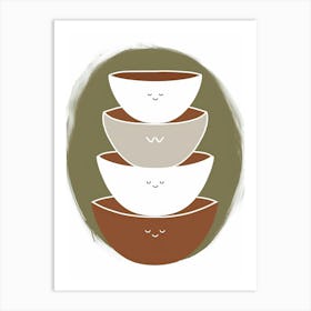 Stack Of Bowls Art Print