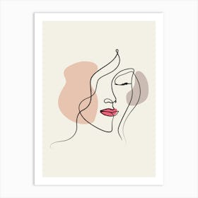 Face Of A Woman 1 Art Print