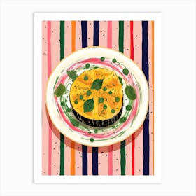 A Plate Of Pumpkins, Autumn Food Illustration Top View 14 Art Print