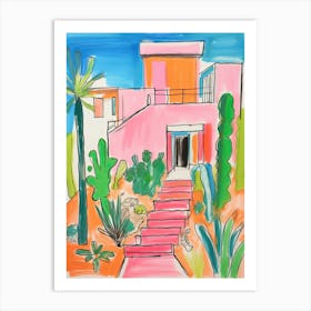 The Phoenician   Scottsdale, Arizona   Resort Storybook Illustration 3 Art Print