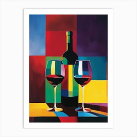 Two Glasses Of Wine Art Print