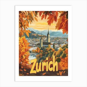 Aihrgdesign A Mid Century Modern Travel Poster For Zurich Sho 5d6d1f16 F822 491e Ac4f 32e4914d2259 3 Art Print