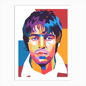 Liam Gallagher oasis pop art style Art Print