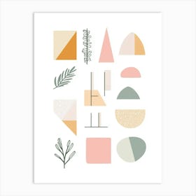 Abstract Geometric Shapes 7 Art Print