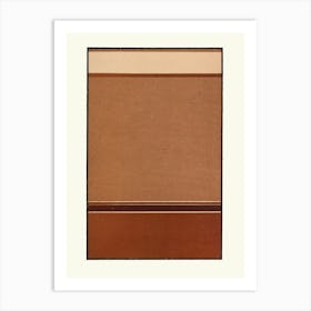 Tan And Brown Art Print