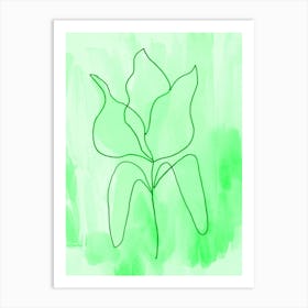 Tulip Spring Green Art Print